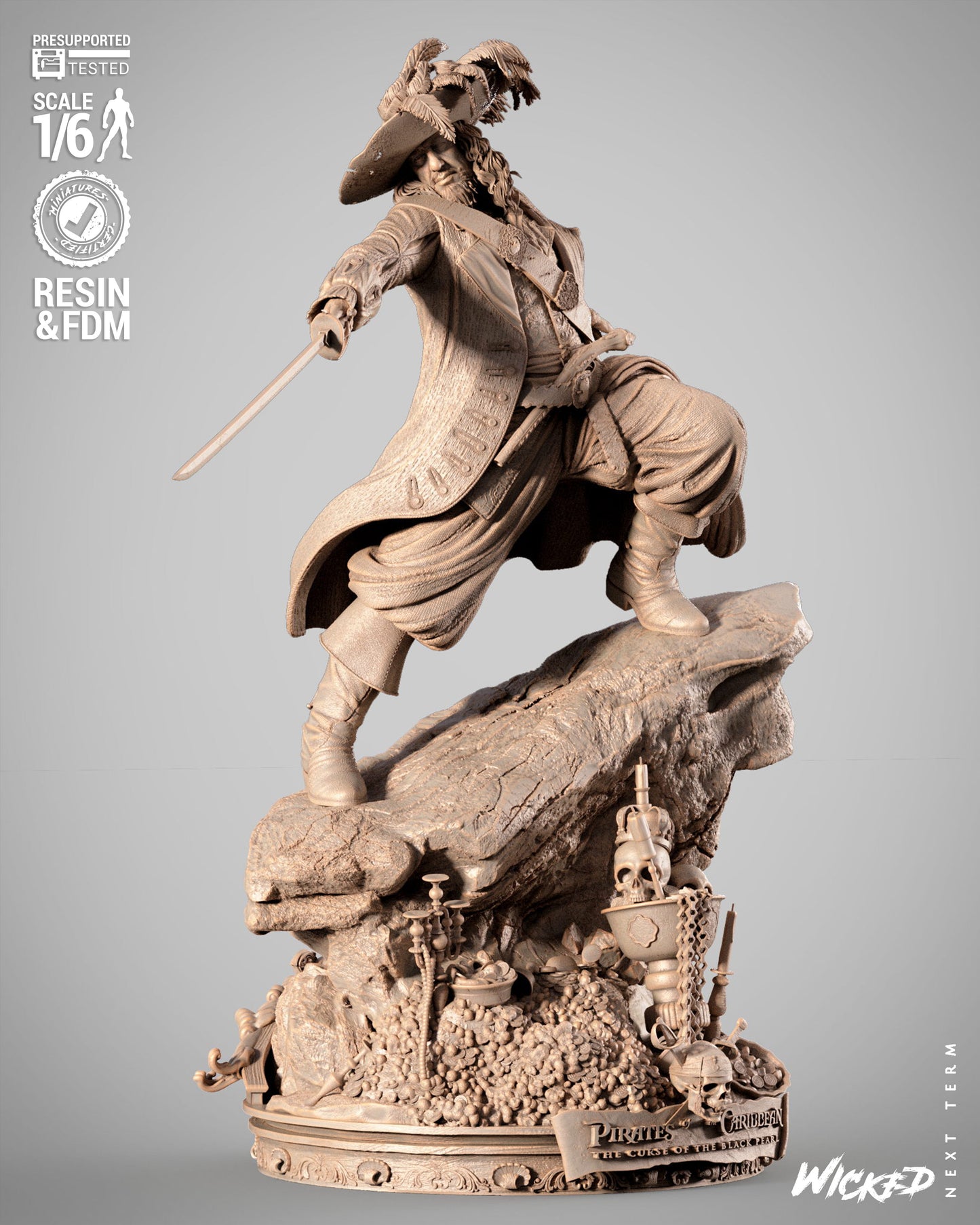 Hector Barbossa Statue