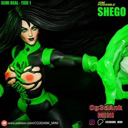 Shego Statue 3D-Printed Kit