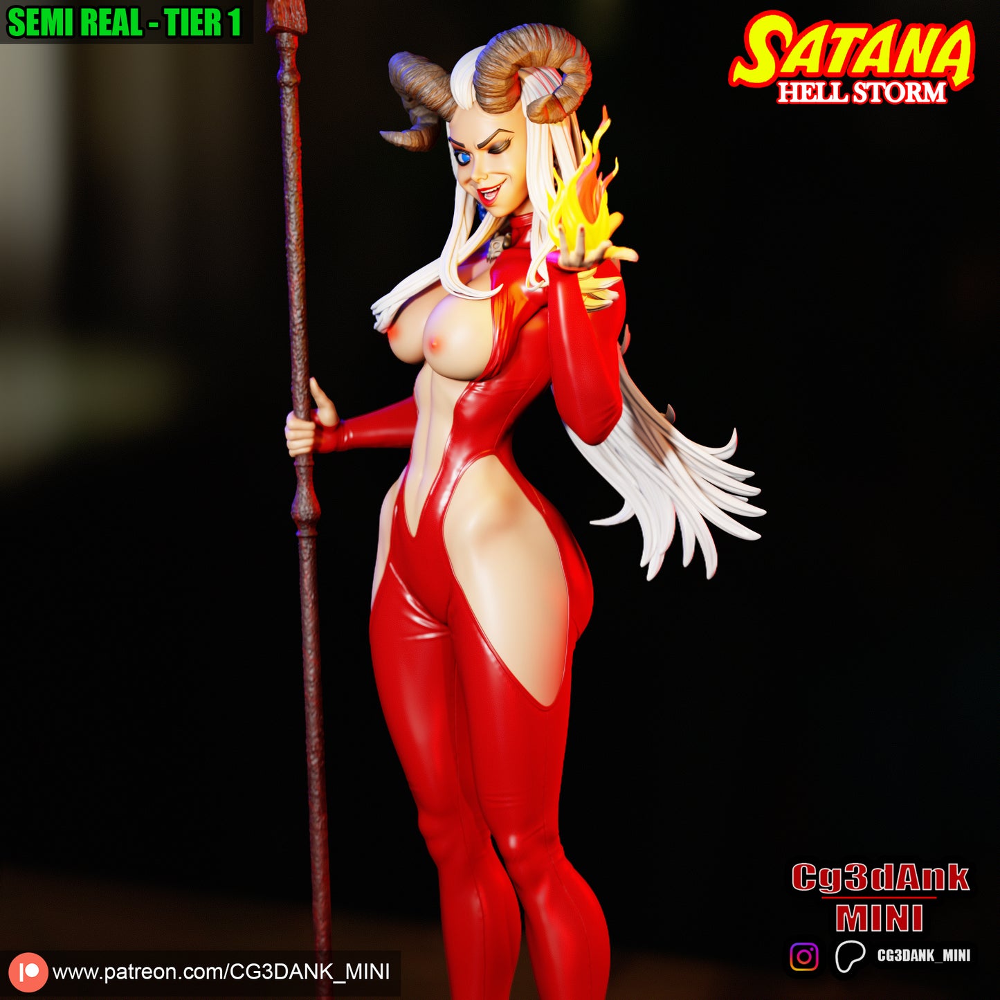 Satana Statue 3D-Printed Kit