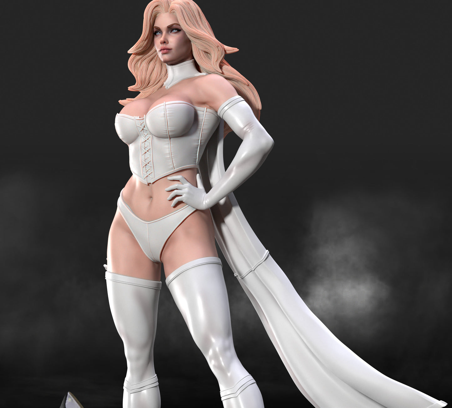 Emma Frost Matc3D Statue