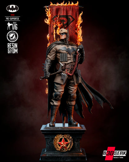 Batman Red Son Statue 3D-Printed Kit