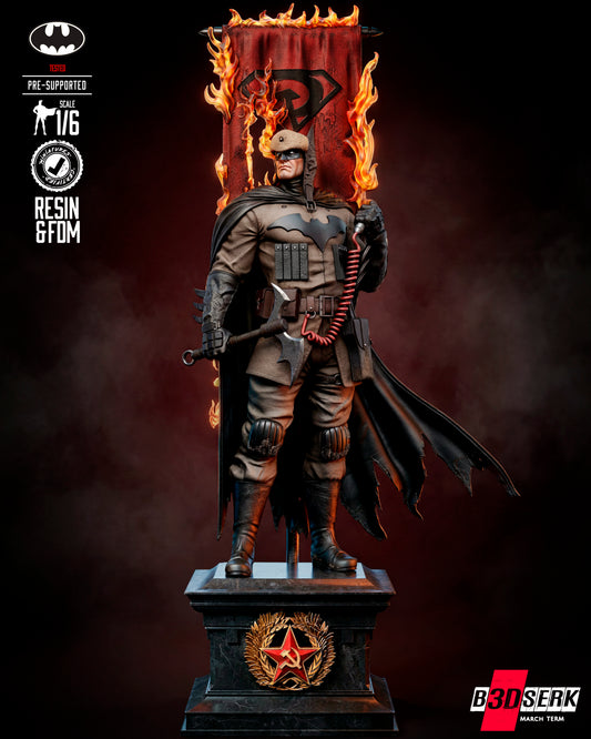 Batman Red Son Statue 3D-Printed Kit