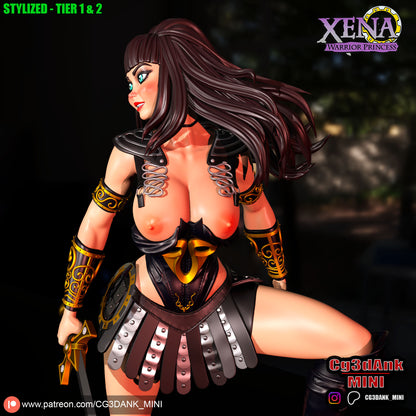 Xena - Warrior Parincess Statue 3D-Printed Kit
