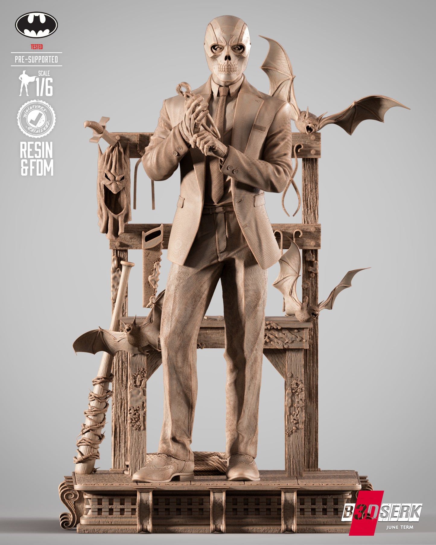 Black Mask Statue