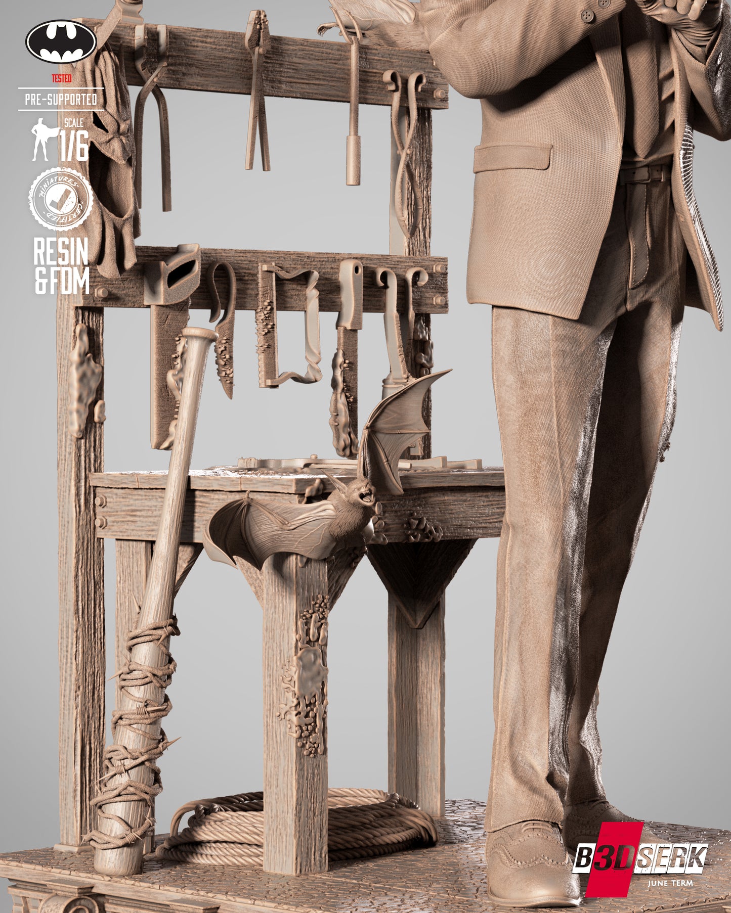 Black Mask Statue