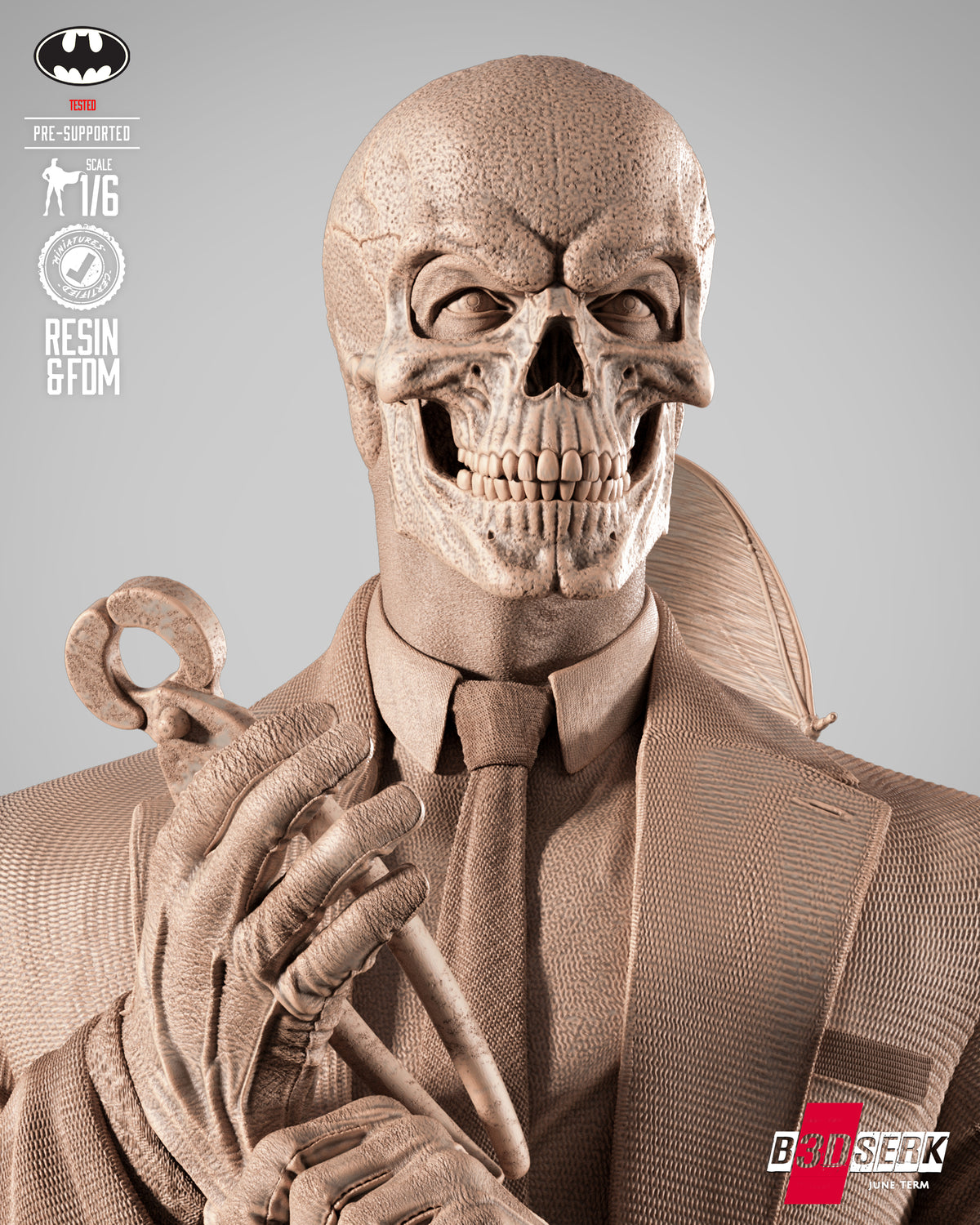 Black Mask Statue