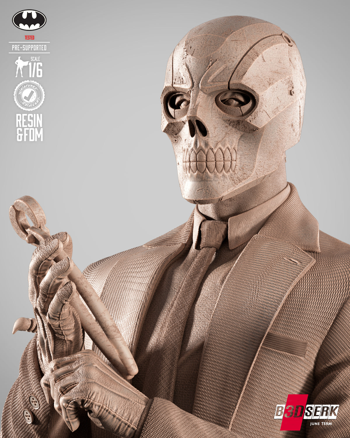 Black Mask Statue