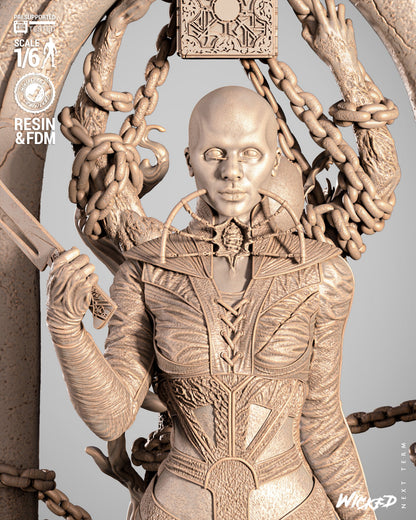 Female Cenobite Statue 3D-Printed Kit