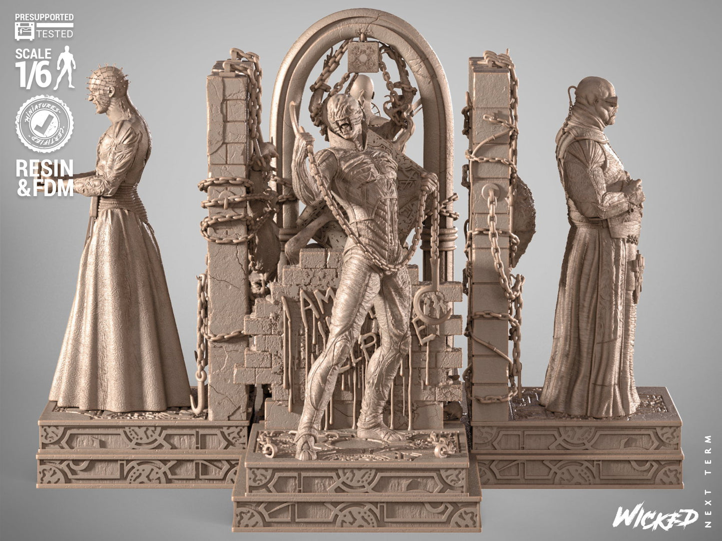 Hellriser Diorama 3D-Printed Kit