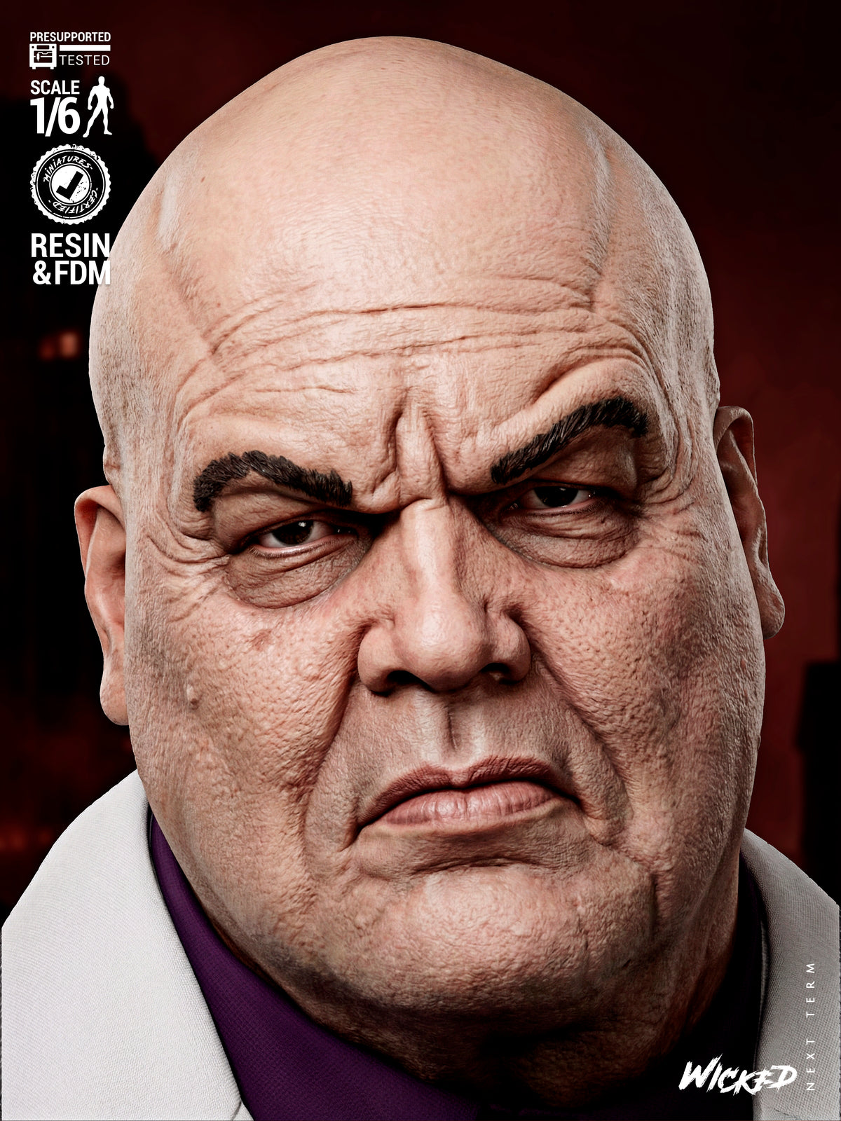 Kingpin Statue 3D-Printed Kit