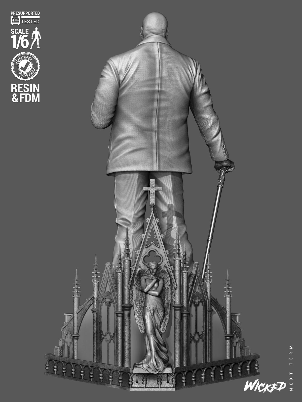 Kingpin Statue 3D-Printed Kit