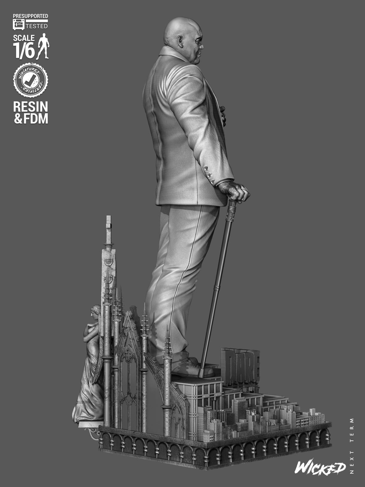 Kingpin Statue 3D-Printed Kit