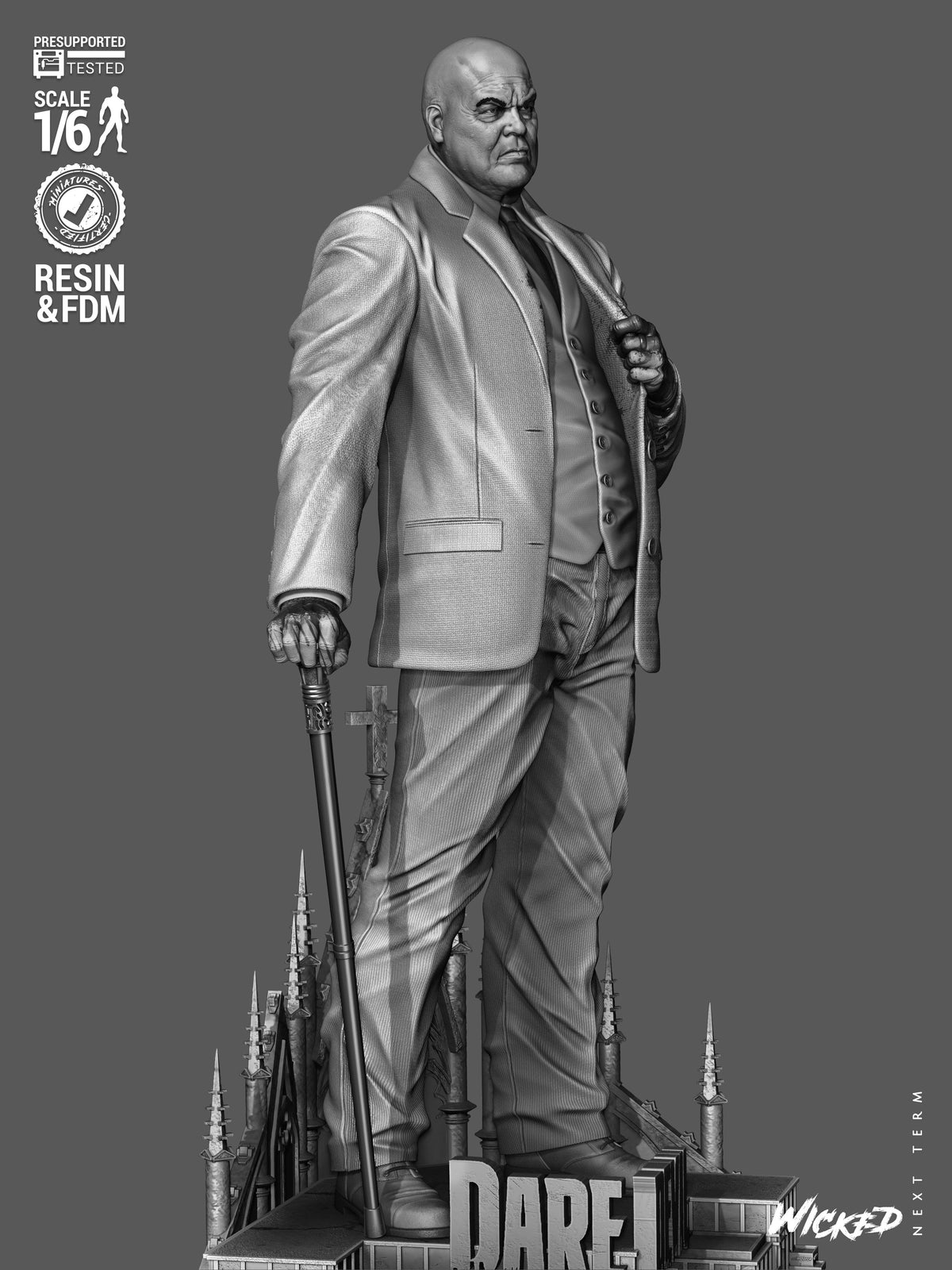 Kingpin Statue 3D-Printed Kit