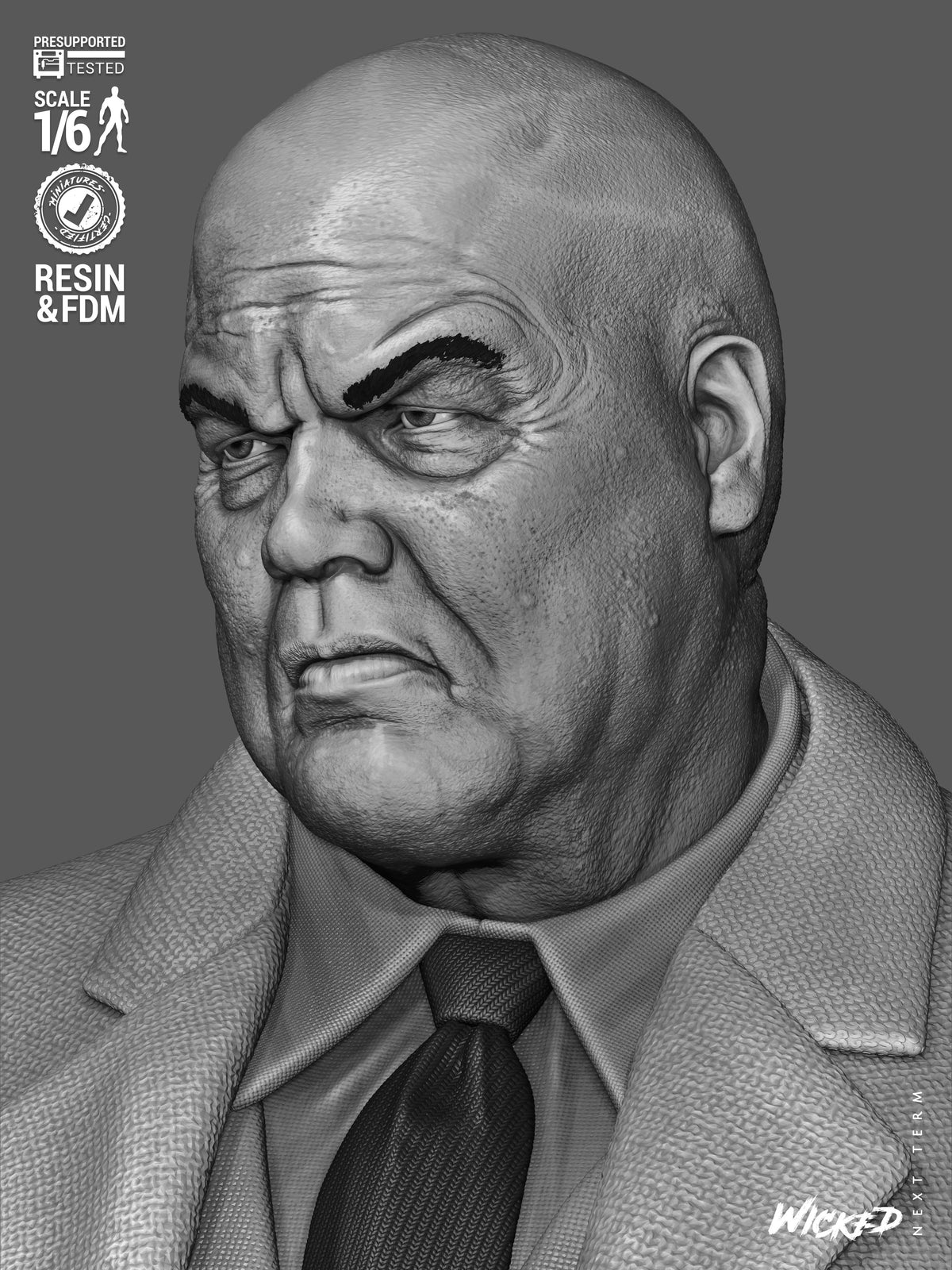 Kingpin Statue 3D-Printed Kit