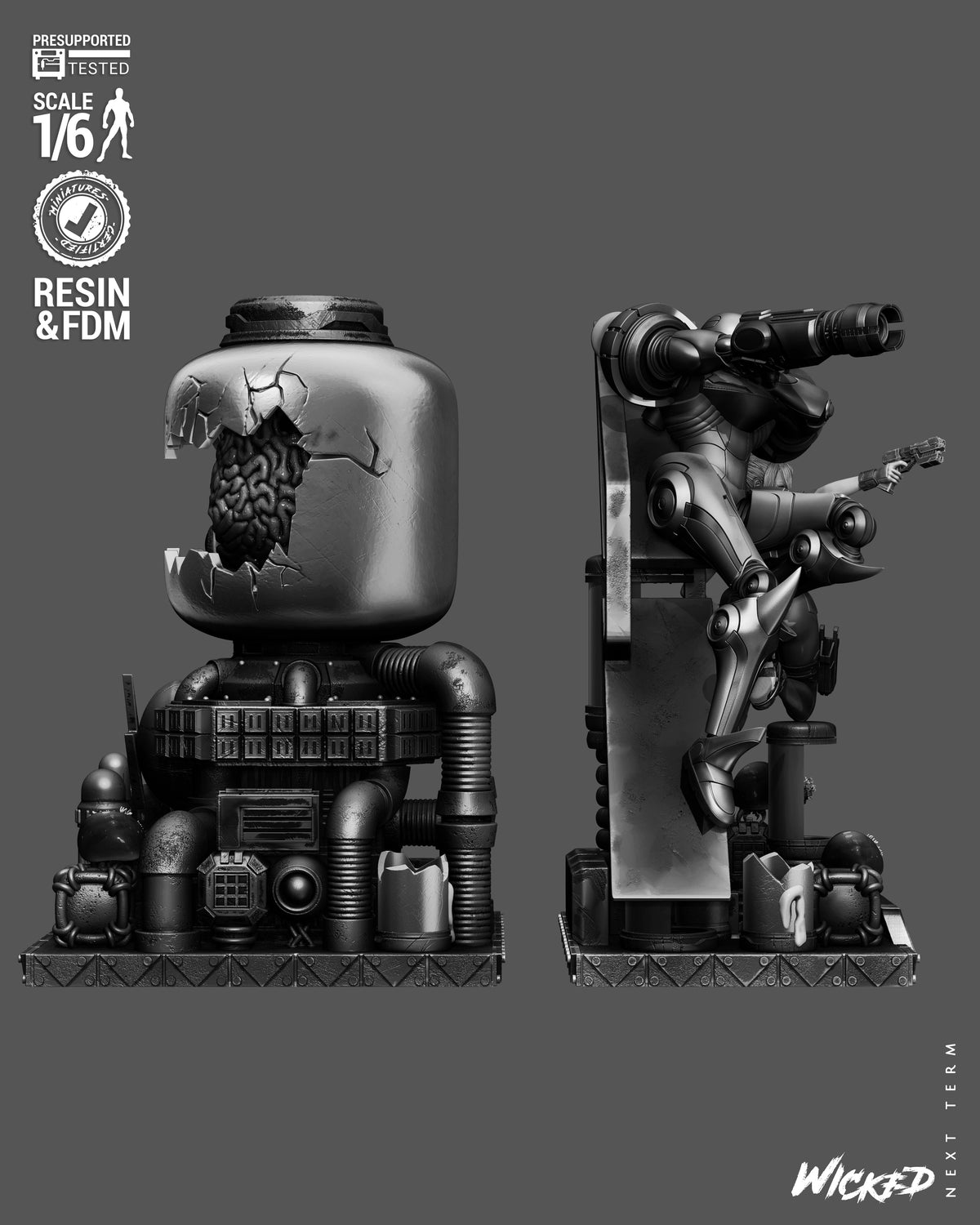 Metroid Diorama 3D-Printed Kit