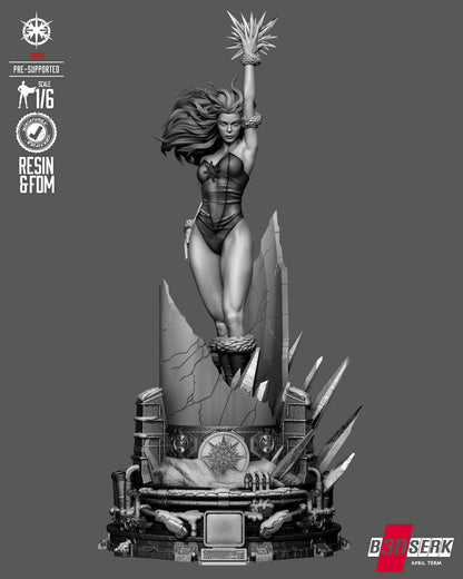 Killer Frost Statue 3D-Printed Kit