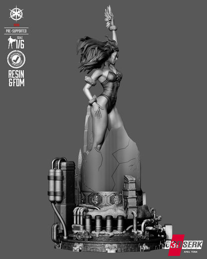 Killer Frost Statue 3D-Printed Kit