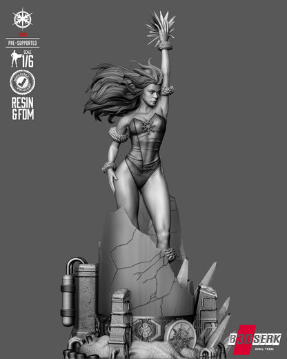 Killer Frost Statue 3D-Printed Kit
