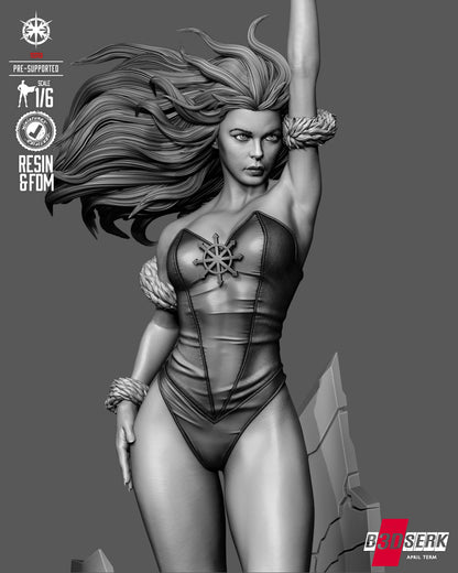 Killer Frost Statue 3D-Printed Kit