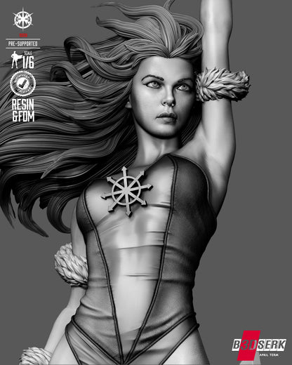 Killer Frost Statue 3D-Printed Kit