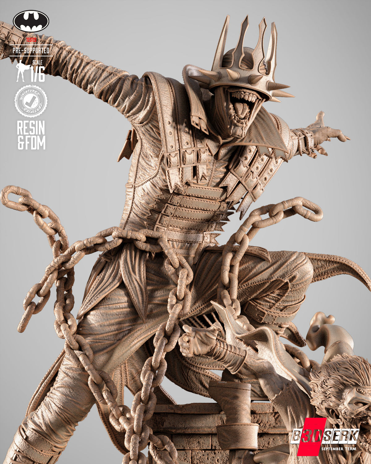 Batman Who Laughs Statue 3D-Printed Kit