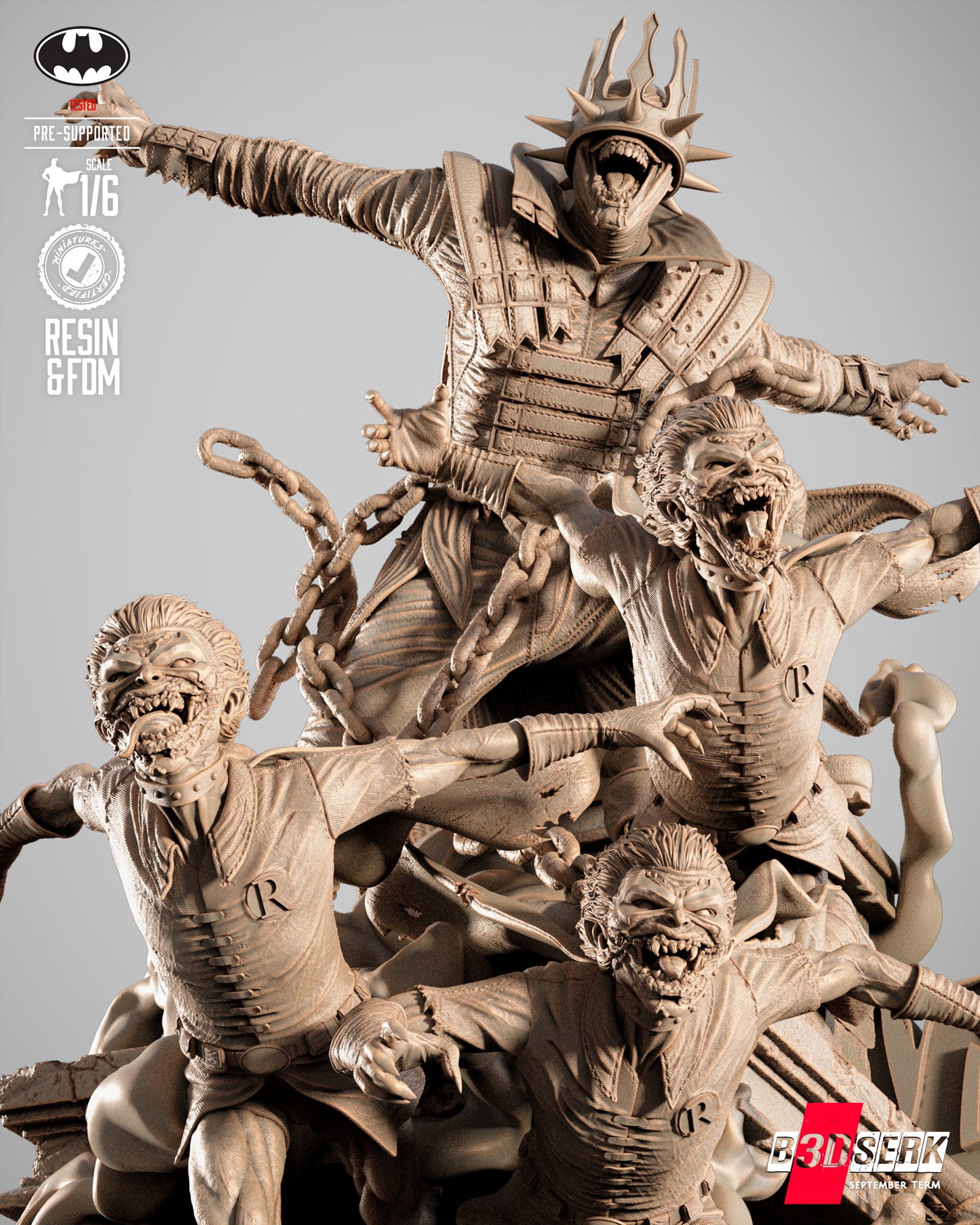 Batman Who Laughs Statue 3D-Printed Kit