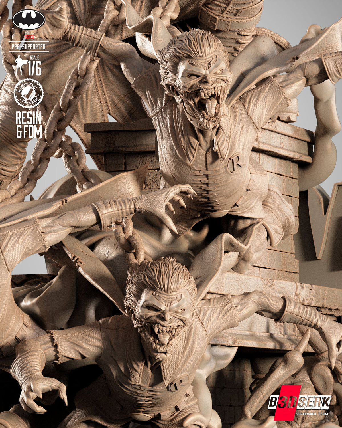 Batman Who Laughs Statue 3D-Printed Kit