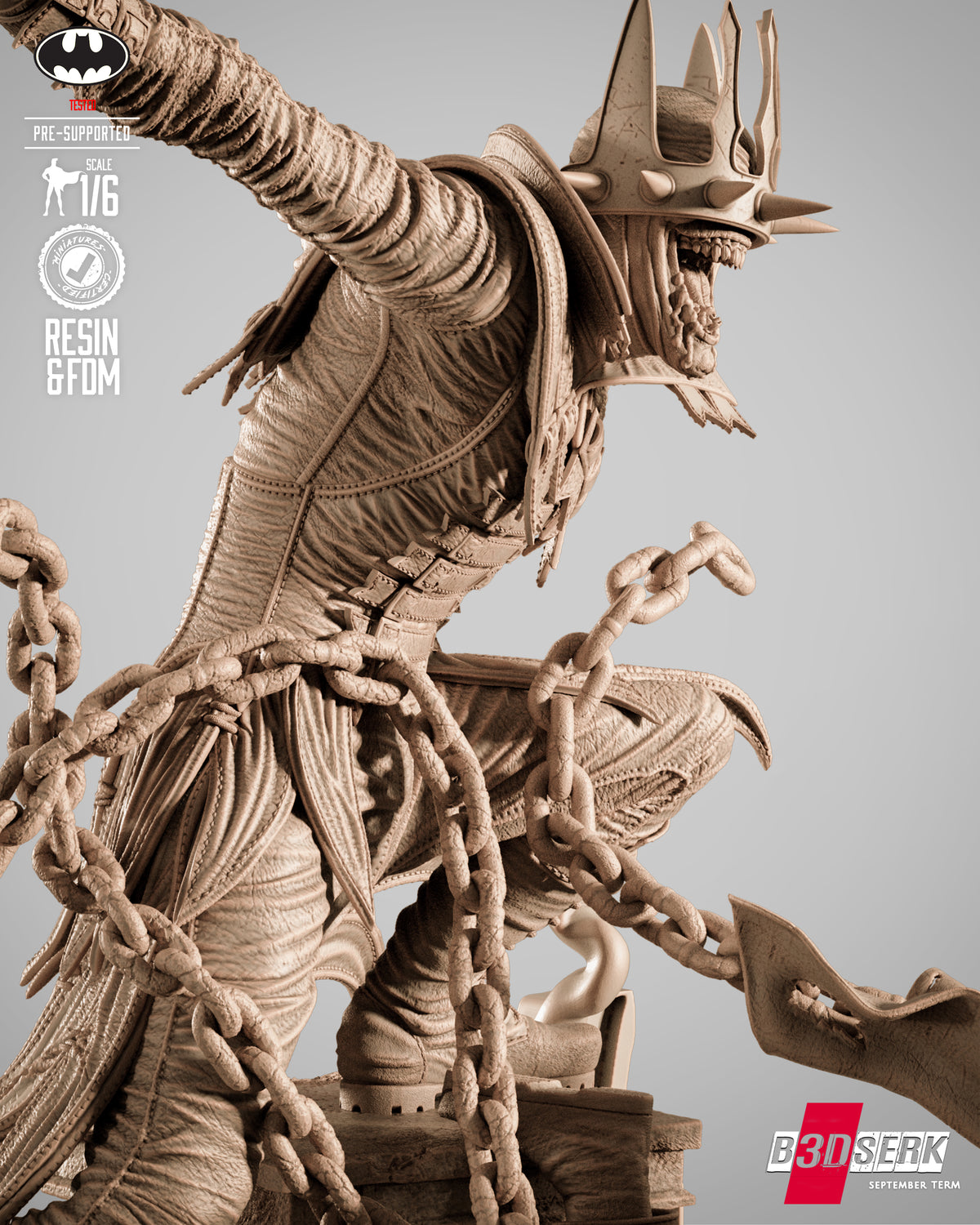 Batman Who Laughs Statue 3D-Printed Kit