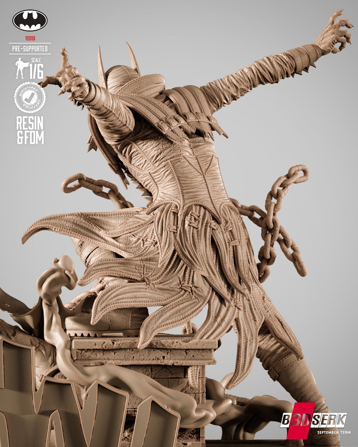Batman Who Laughs Statue 3D-Printed Kit