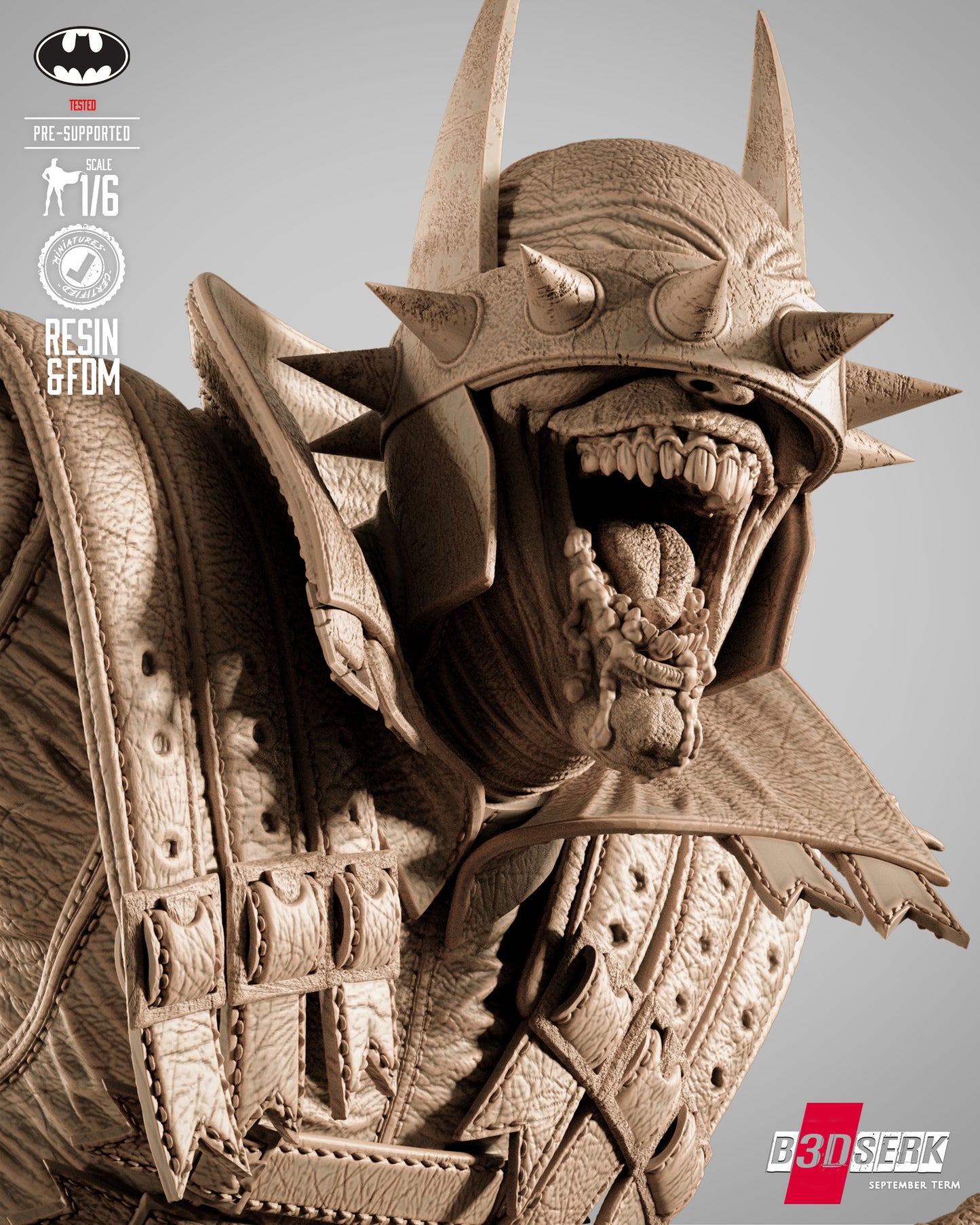 Batman Who Laughs Statue 3D-Printed Kit