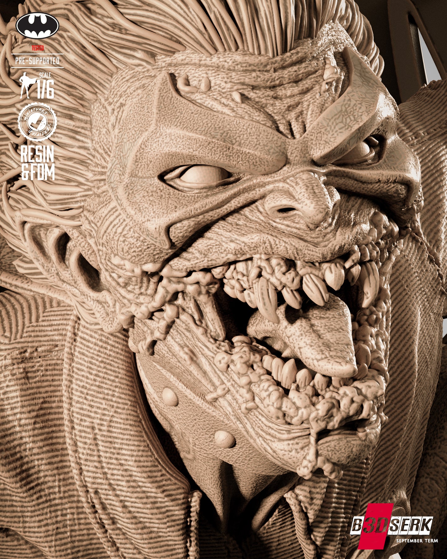 Batman Who Laughs Statue 3D-Printed Kit