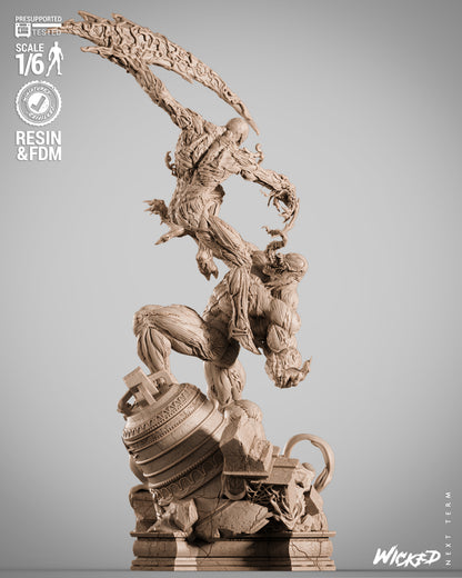 Venom vs Carnage Diorama 3D-Printed Kit