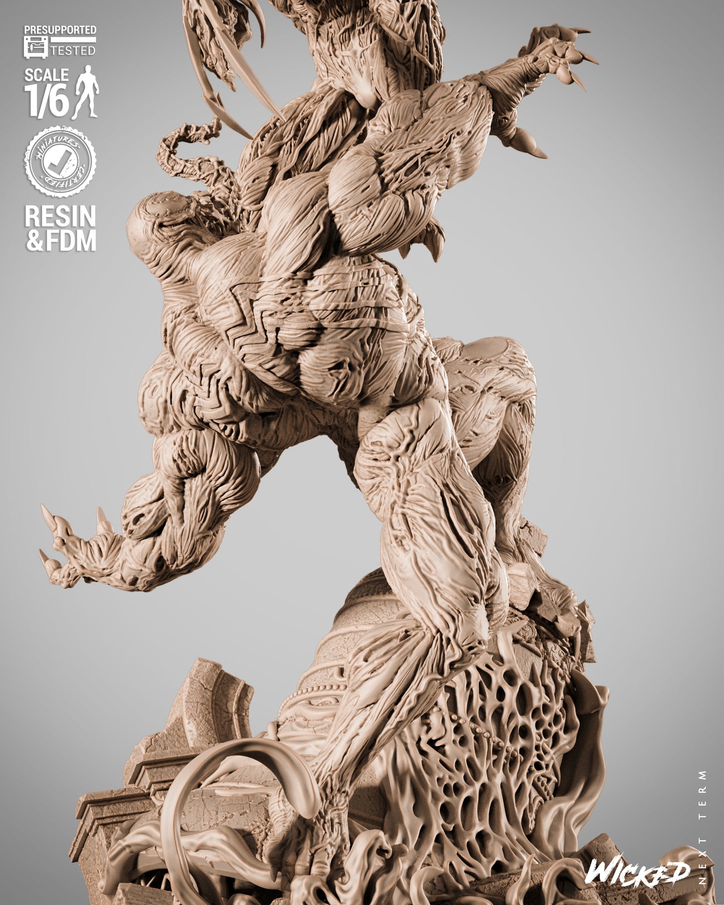 Venom vs Carnage Diorama 3D-Printed Kit