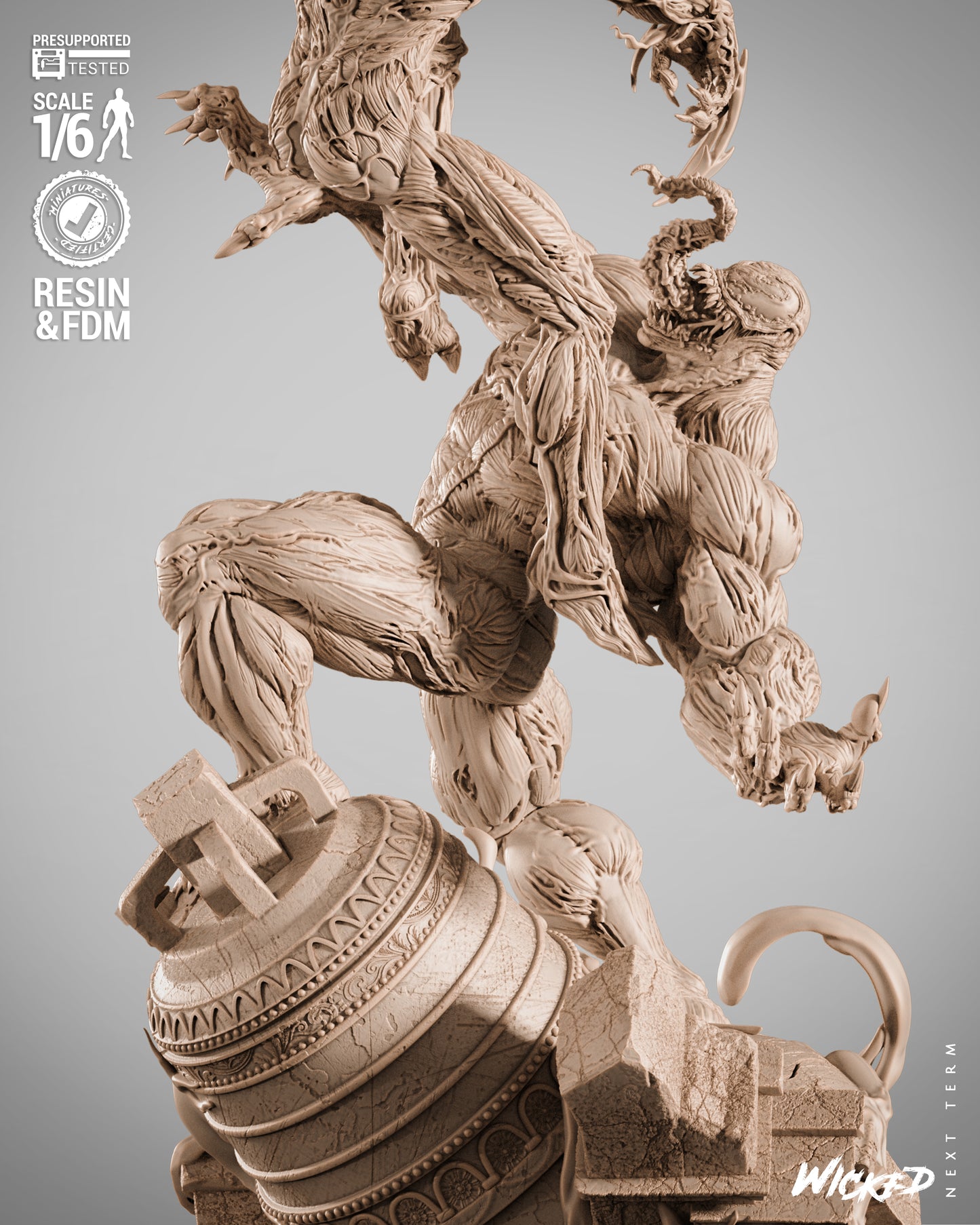 Venom vs Carnage Diorama 3D-Printed Kit