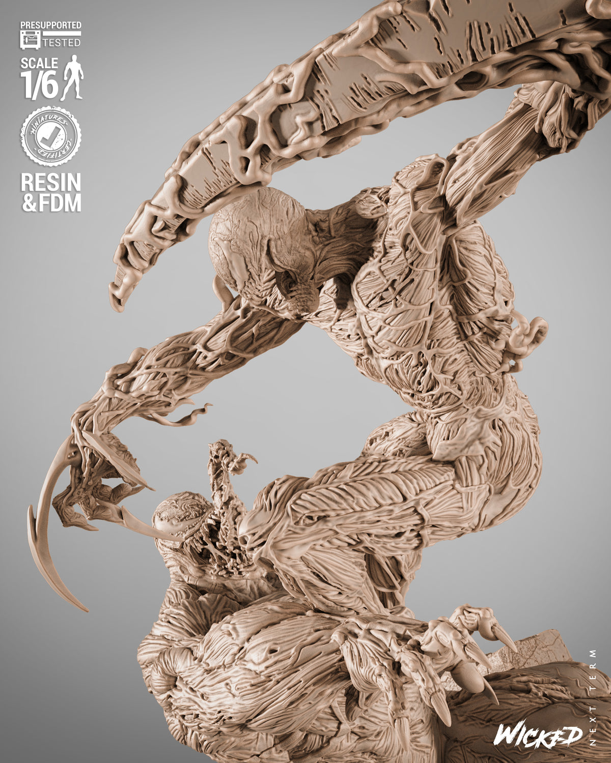 Venom vs Carnage Diorama 3D-Printed Kit