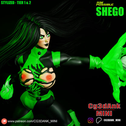 Shego Statue 3D-Printed Kit
