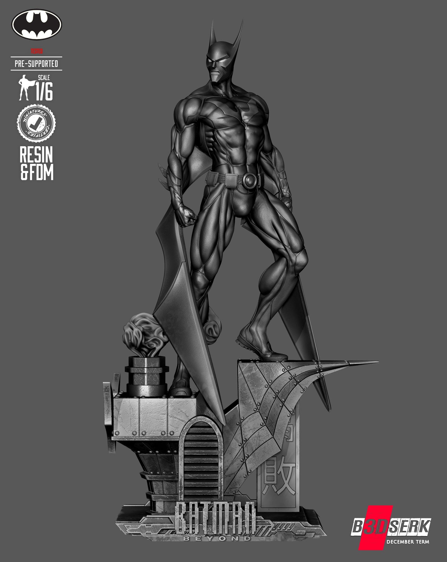 Batman Beyond Statue 3D-Printed Kit