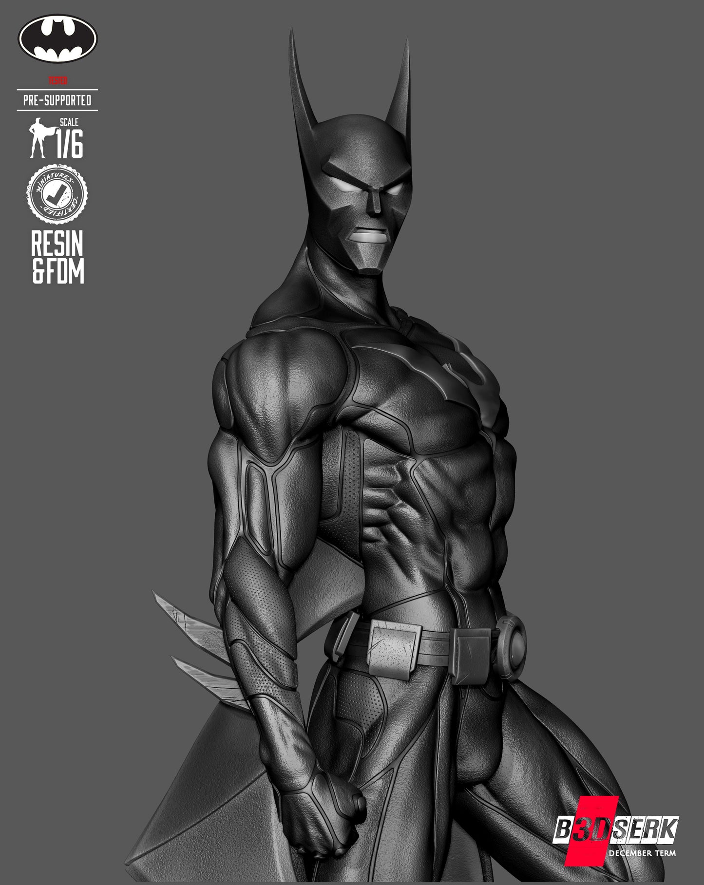 Batman Beyond Statue 3D-Printed Kit