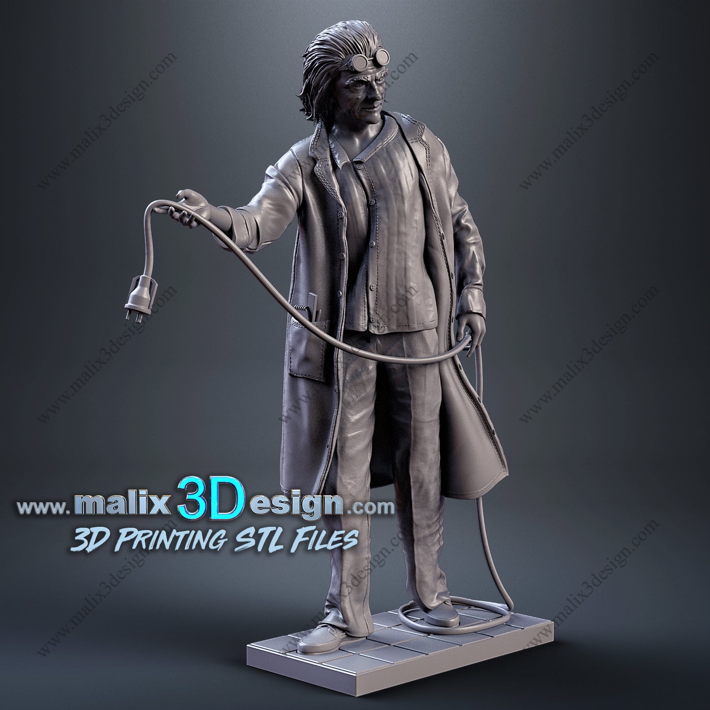 Dr. Emmett Brown Statue