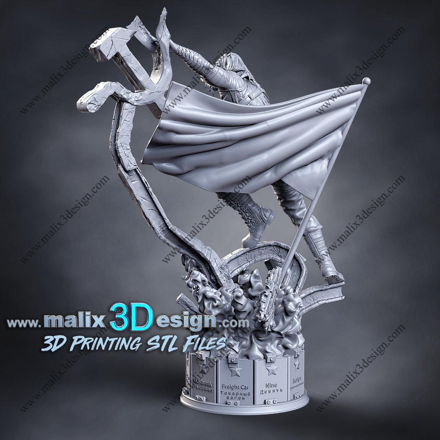 Winter Soldier Statue