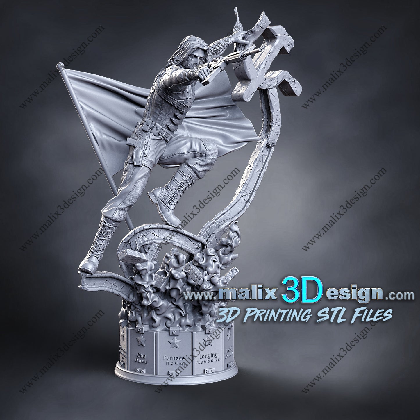 Winter Soldier Statue