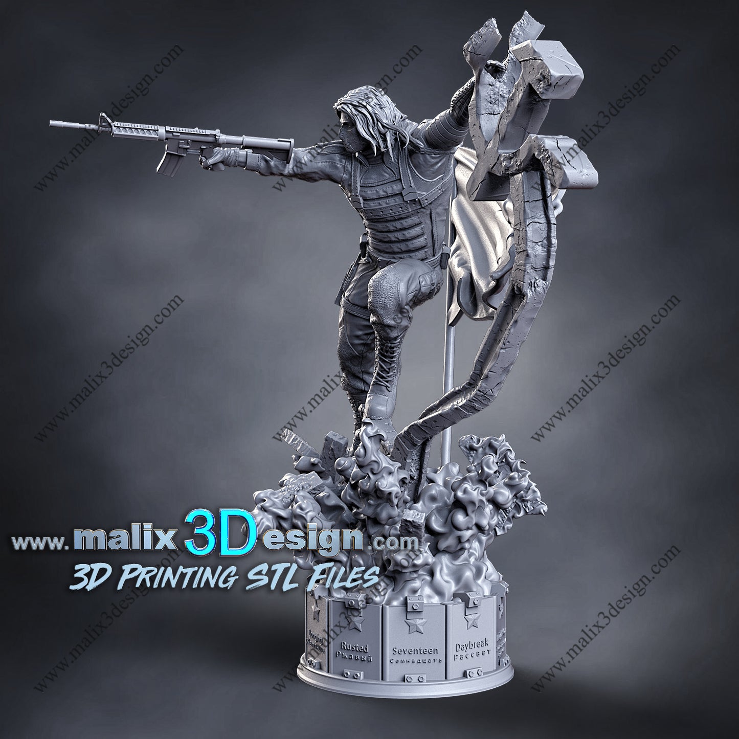 Winter Soldier Statue