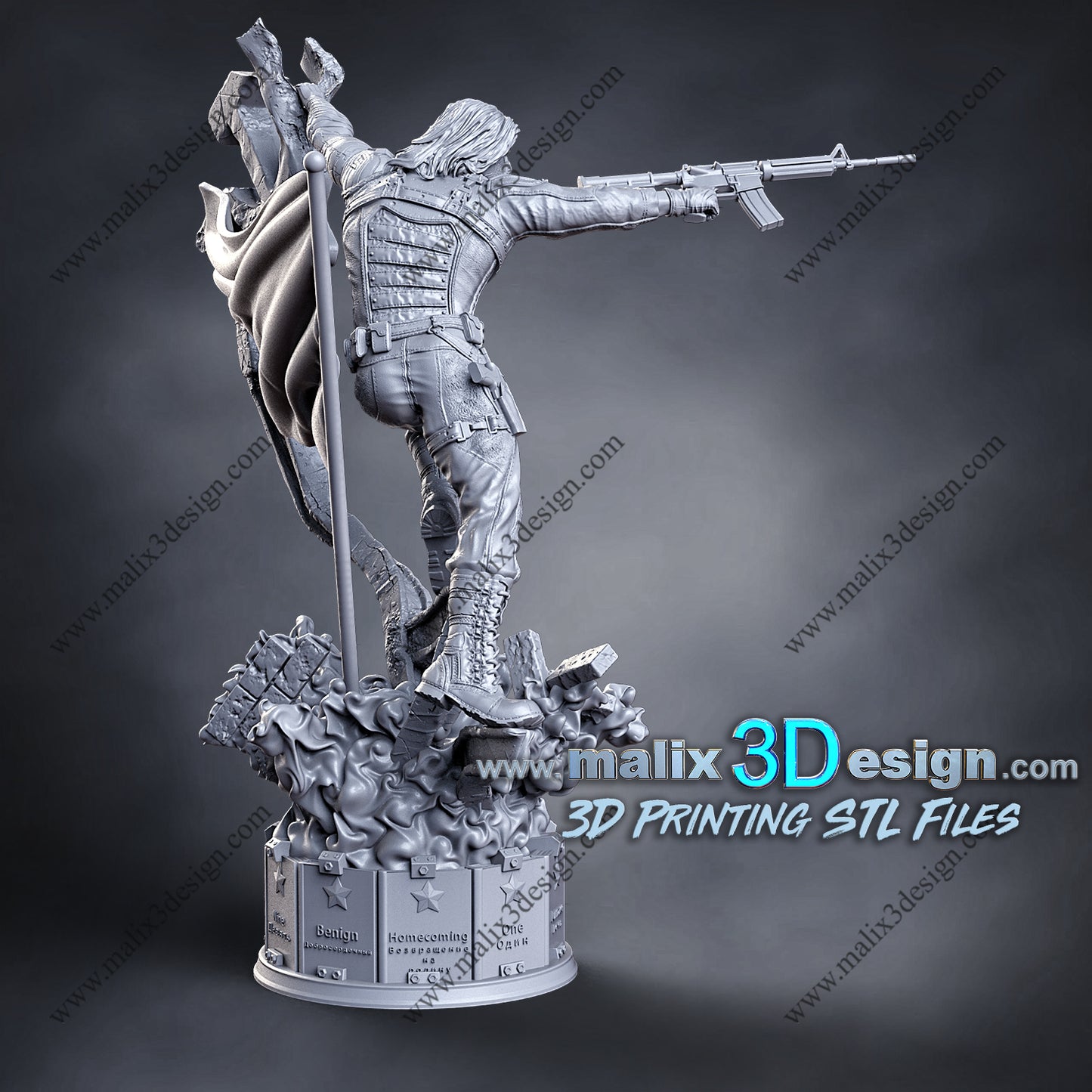 Winter Soldier Statue