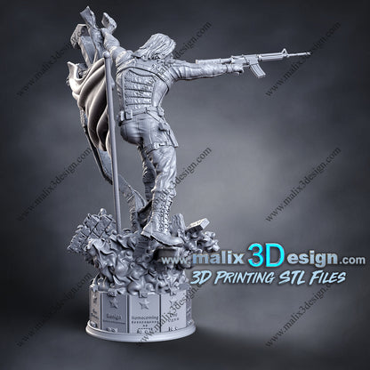 Winter Soldier Statue
