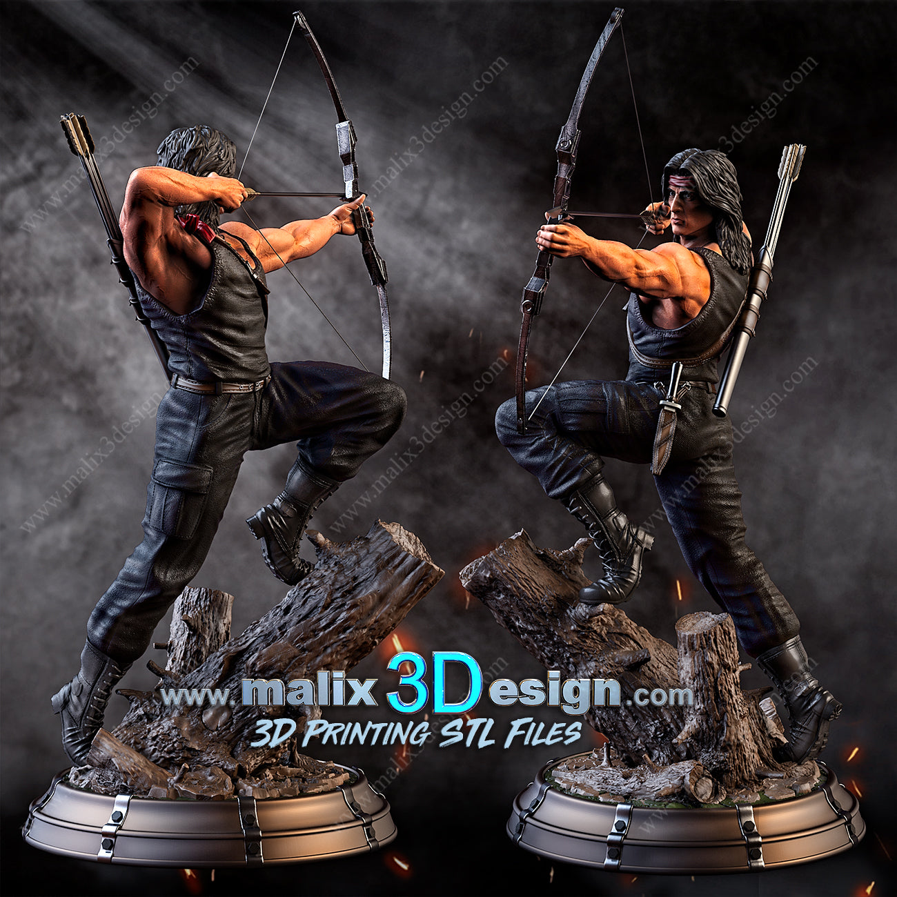 John Rambo Statue