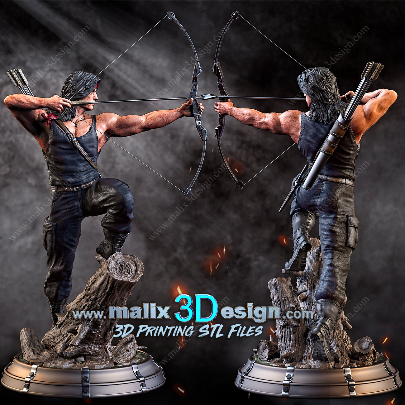 John Rambo Statue