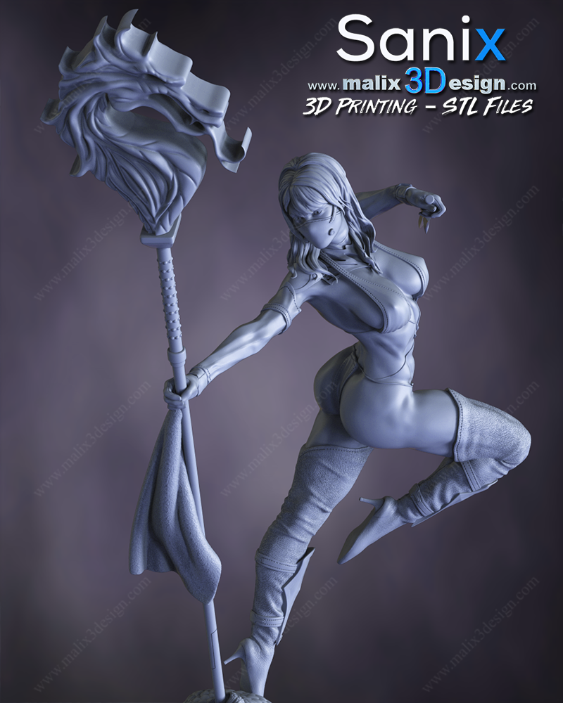 Mileena (MK) Statue