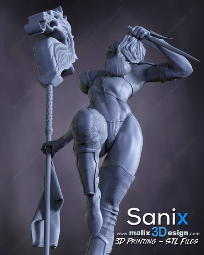 Mileena (MK) Statue