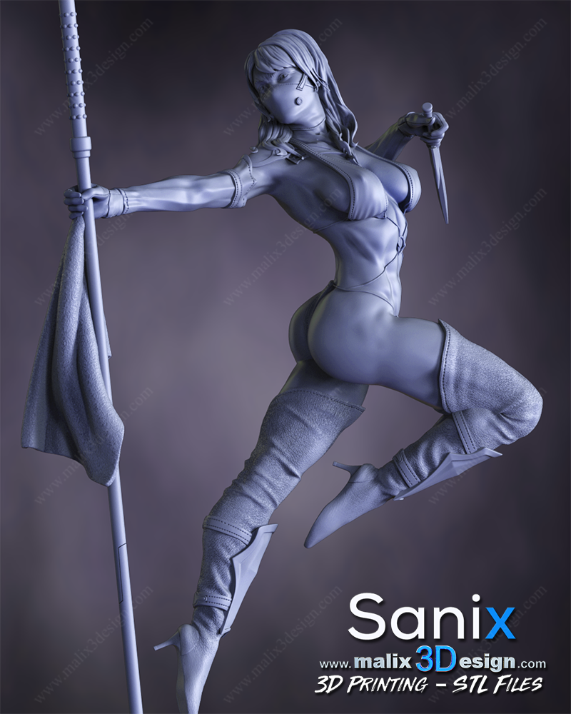 Mileena (MK) Statue