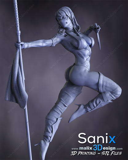Mileena (MK) Statue